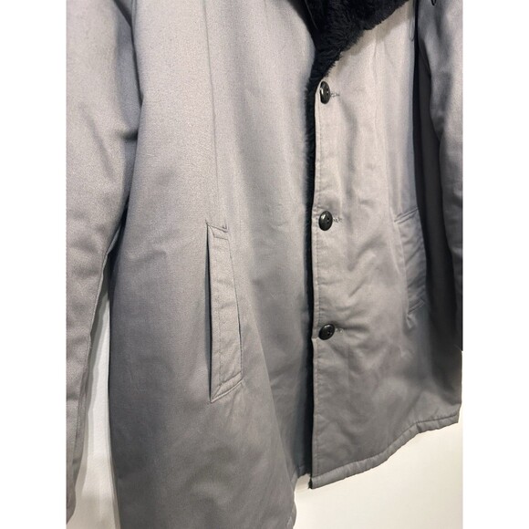 Haband Women’s Coat Fuzzy Lined XL Heavyweight Thick Button Up Pockets - Picture 3 of 6